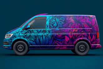 create unique vinyl wrap, car wrapping design and custom vehicle branding