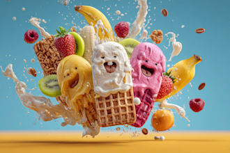 food pop art of your food pop art