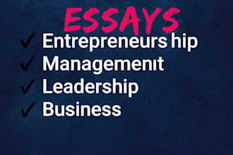do entrepreneurship, leadership, management theory essays, research and summary