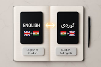 translate, proofread kurdish sorani and persian to english