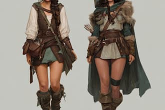 dnd character art and character design