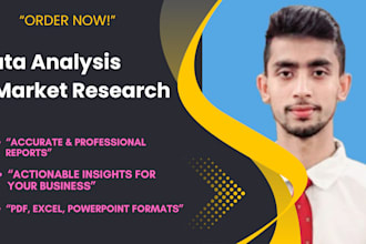 data entry, data analysis, market research