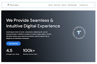 design a website UI that is modern and user friendly