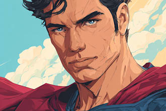 draw comic book cartoon and custom illustration digital art