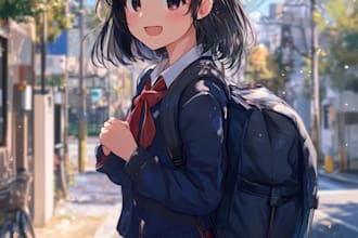 create anime or comic character