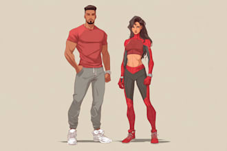 make marvel style superhero comic character