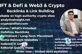 boost your crypto SEO with nft web3  defi link building