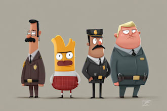 design nft cartoon character for nft art collection
