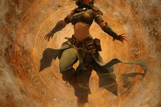 produce your fantasy character art or digital drawing
