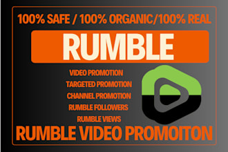 do rumble video promotion, rumble follower, with paid tools for channel growth