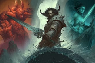 draw fantasy illustrations, concept art, and card game art