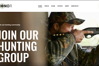 design squarespace gun website firearms hunting gear gun cleaning kit website