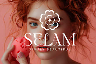 create luxury beauty, skincare, and cosmetic logo design