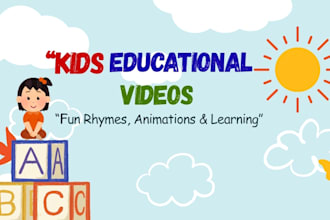 create kids rhymes and learning videos