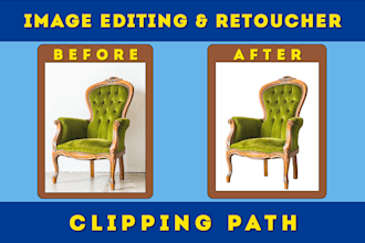do furniture photo editing for ecommerce