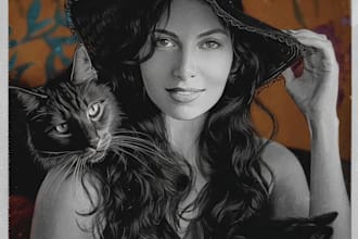 create stunning vintage style portrait art from your photo