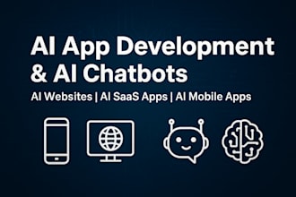 develop ai apps, ai websites, ai saas platforms, and ai chatbots