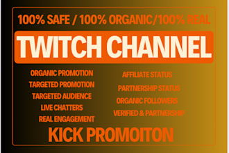 do twitch promotion for partner, affiliate, and channel awareness
