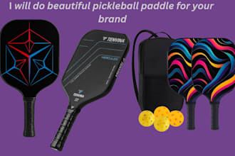 create  modern custom unique  pickleball paddles designs for your brand