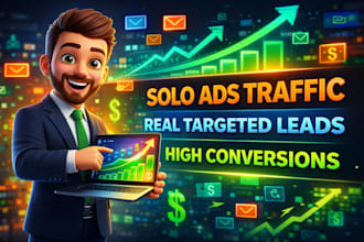 guarantee 25000x affiliate website clicks targeted solo ads campaign