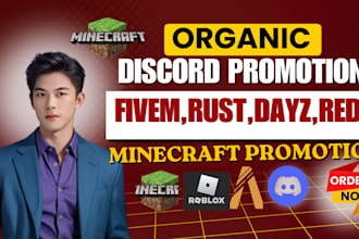 do rust, dayz, fivem server promotion, discord server promotion, fivem server ad