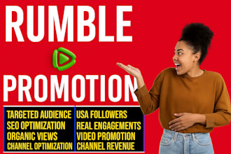 professionally promote your rumble video or channel