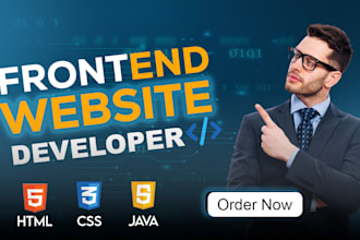 design website frontend using html, css, boostrap and javascript
