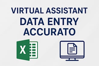your reliable virtual assistant for accurate data entry and admin task