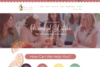 design squarespace nutritionist website dietician personal trainer holistic site