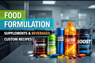 be your food and beverage formulation chemist for energy drinks and supplements
