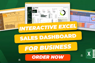 create interactive excel sales dashboard for business