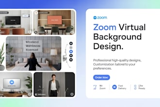 design fully customized zoom virtual background