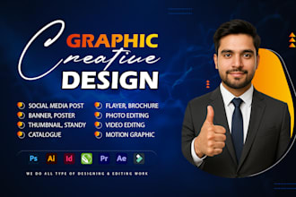 creative graphic design post and banners
