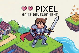 develop complete 2d pixel art games with rpg, top down, and platformer assets