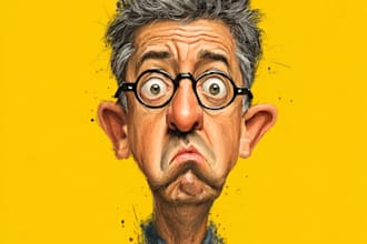 do a funny cartoon character, caricature, logo, portrait