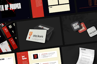 design a premium stationery set for your brand