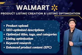 do walmart product research, SEO optimization and product listing
