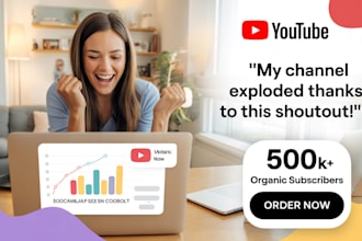 give you a powerful youtube shoutout to over 500k organically