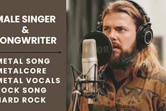 male rock singer metal rock song hard rock deathcore metal vocals, metal singer