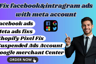 fix facebook and instragram ads, pixel, and google merchant issues fast