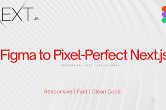 develop a high performance nextjs website