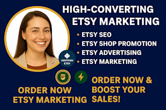 do etsy shop promotion, etsy marketing, and etsy SEO optimization, and setup