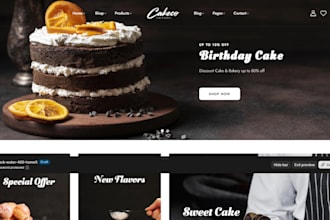 design bakery cake shopify store cake shopify store cookie dessert store cake