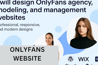 design onlyfans agency website, model website, or agency website dating website