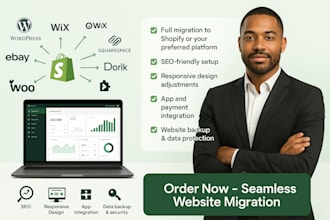 copy clone jimdo neto weblium wix to wordpress shopify website migration design