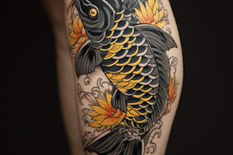 draw japanese traditional tattoo design