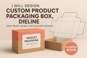 do product packaging box design professional box dieline for any product design