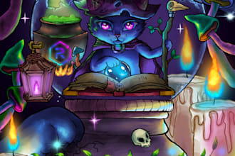 make custom digital drawings and illustrations