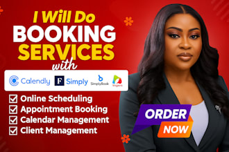 setup calendly, acuity scheduling, fresha, simplybook, vagaro online booking