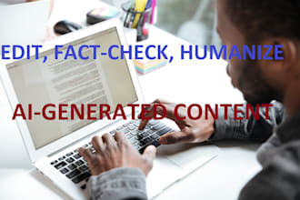 humanize, fact check, and polish ai content for publishing